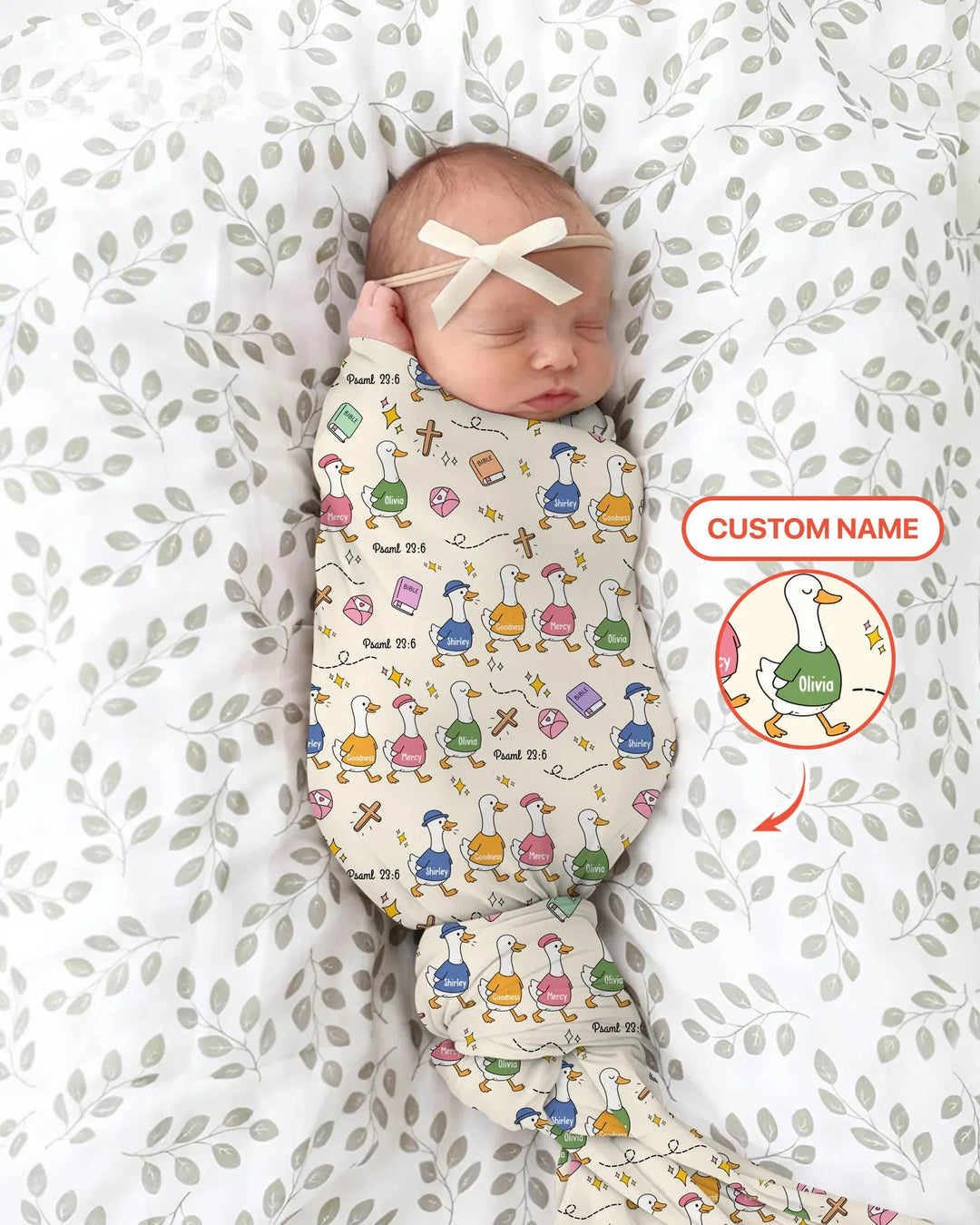 Psalm 23:6 Matching Family swaddle blanket