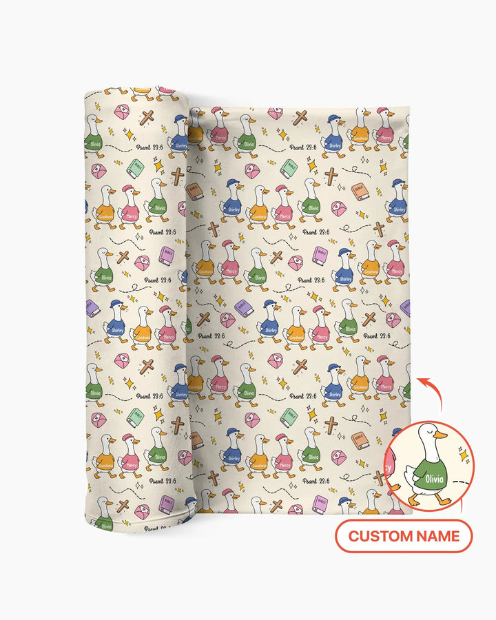 Psalm 23:6 Matching Family swaddle blanket