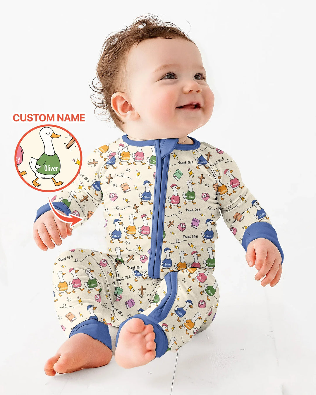 Psalm 23:6 Matching Family Bamboo Convertible Zippy