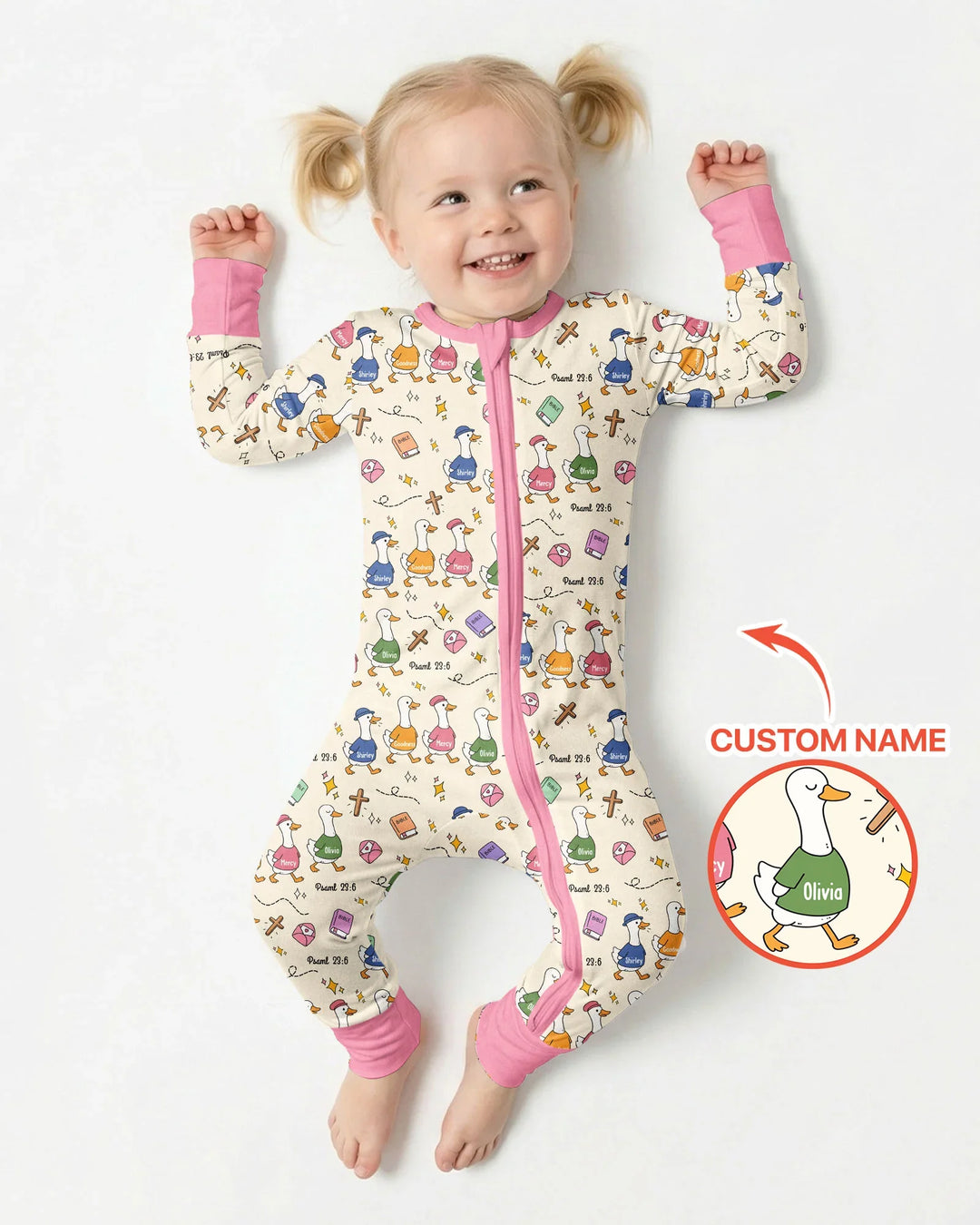 Psalm 23:6 Matching Family Bamboo Convertible Zippy