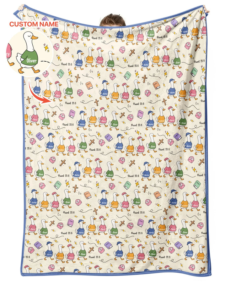 Psalm 23:6 Matching Family Bamboo Blanket