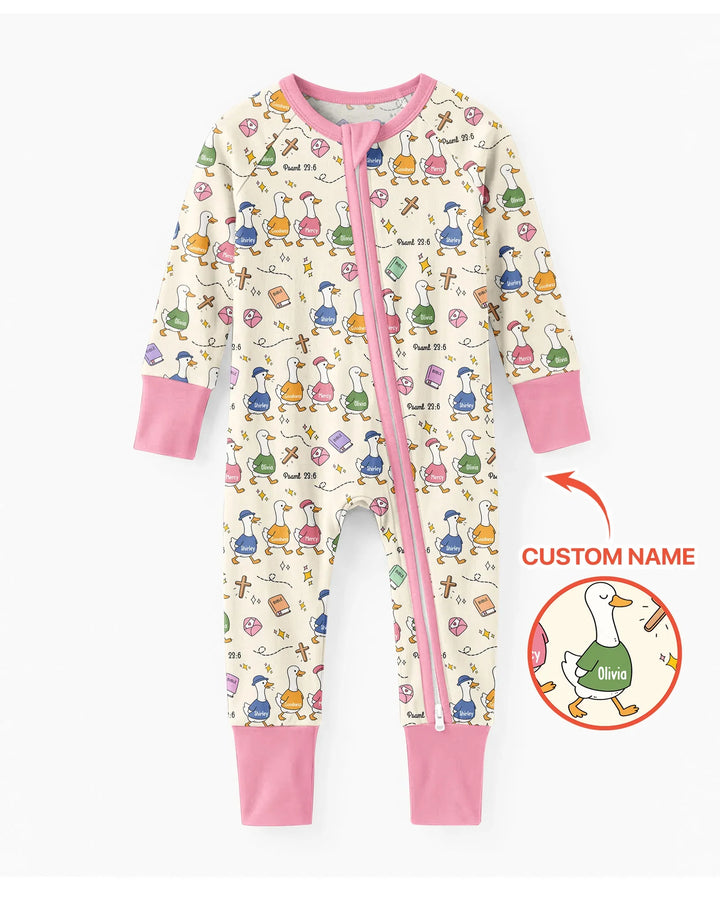 Psalm 23:6 Matching Family Bamboo Convertible Zippy