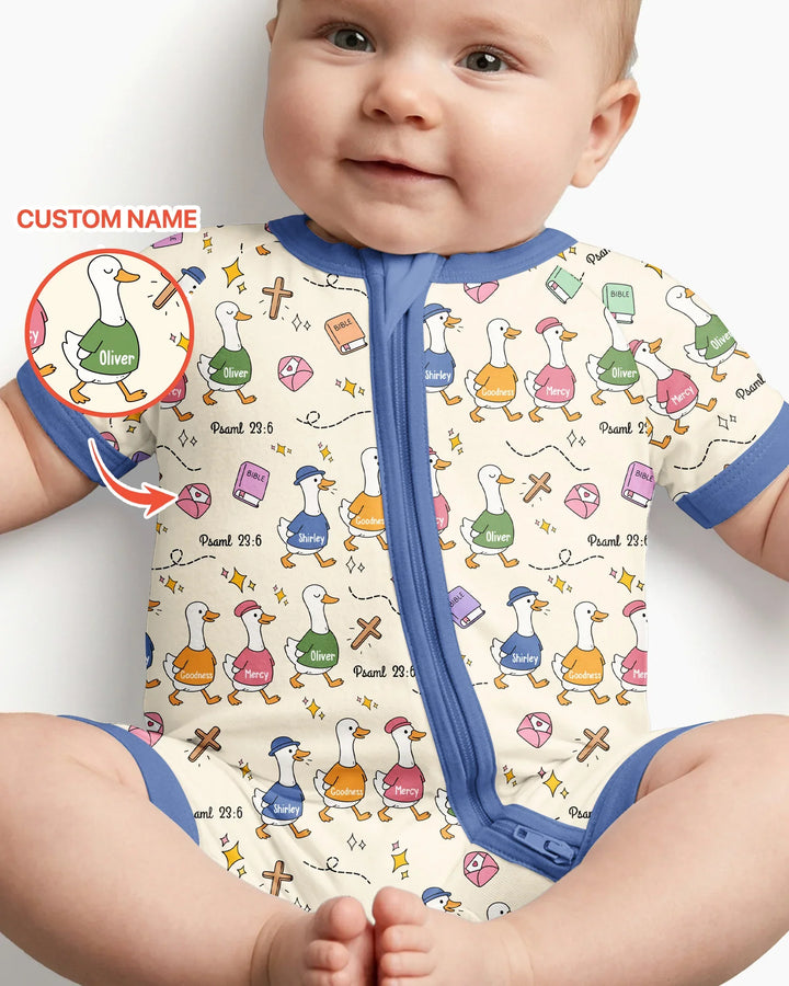 Psalm 23:6 Matching Family Bamboo Shorty Zippy