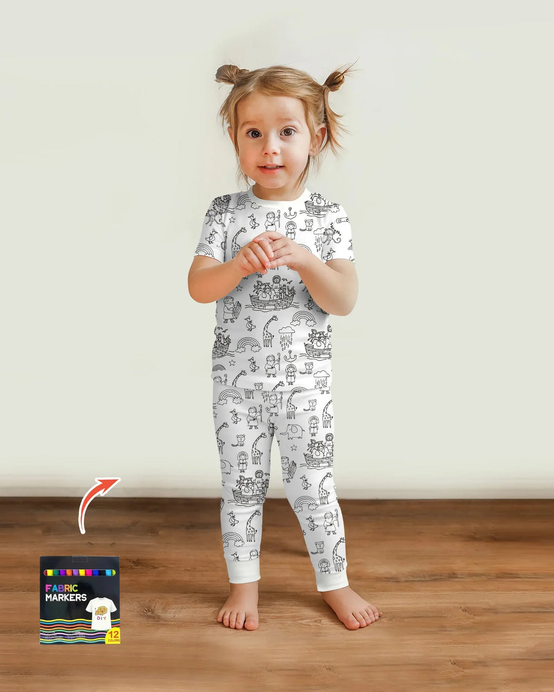 Noah Colorable Bamboo Two Piece Short Sleeve Pajama Set