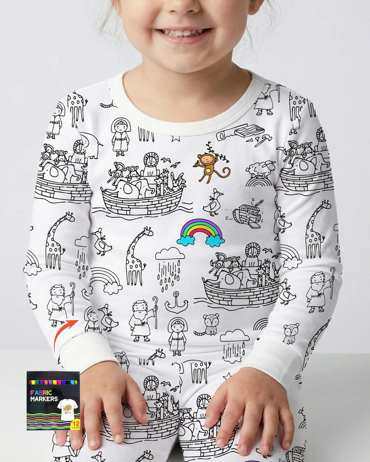 Noah Colorable Bamboo Two Piece Long Sleeve Pajama Set
