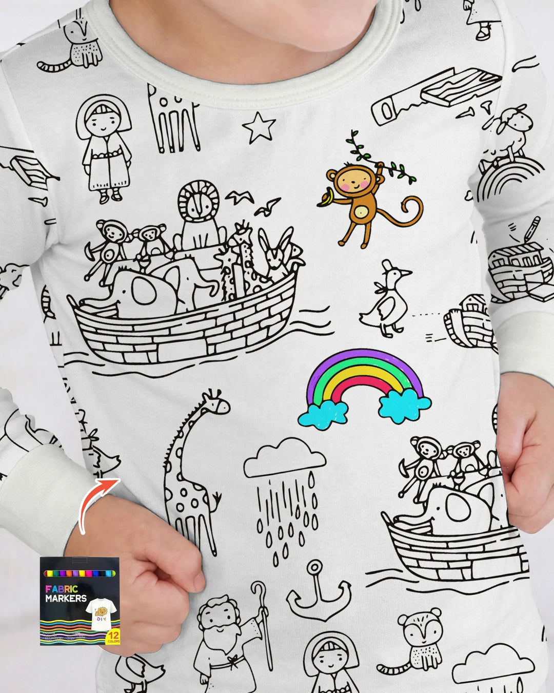 Noah Colorable Bamboo Two Piece Long Sleeve Pajama Set