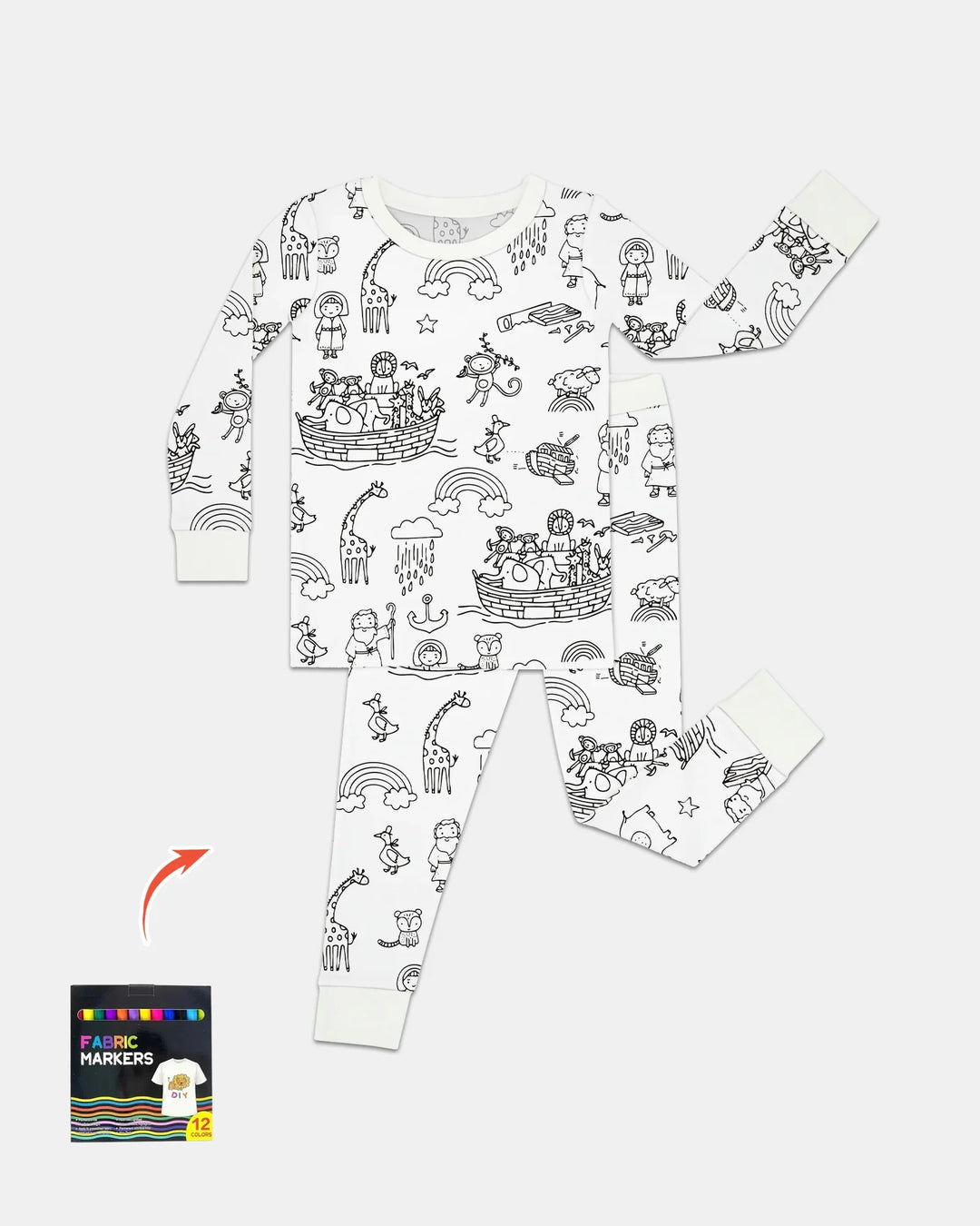 Noah Colorable Bamboo Two Piece Long Sleeve Pajama Set