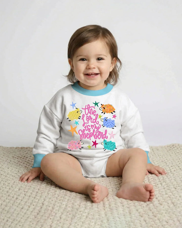 The Lord Is My Shepherd Bamboo Bubble Romper