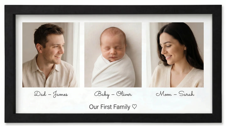 Parents and Baby Memory Picture Frame