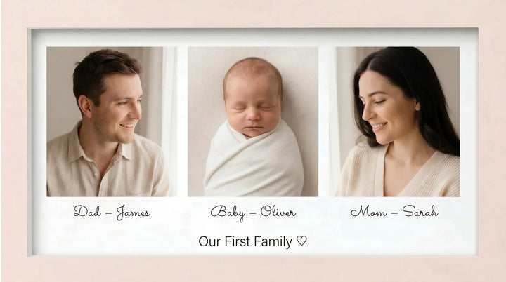 Parents and Baby Memory Picture Frame