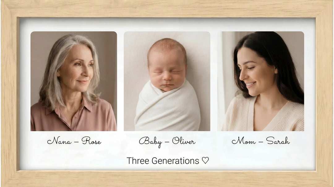 Grandma, Mom & Baby Memory Picture Frame