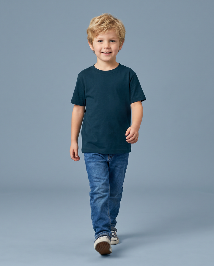 Solid Color Bamboo Crewneck T-Shirt