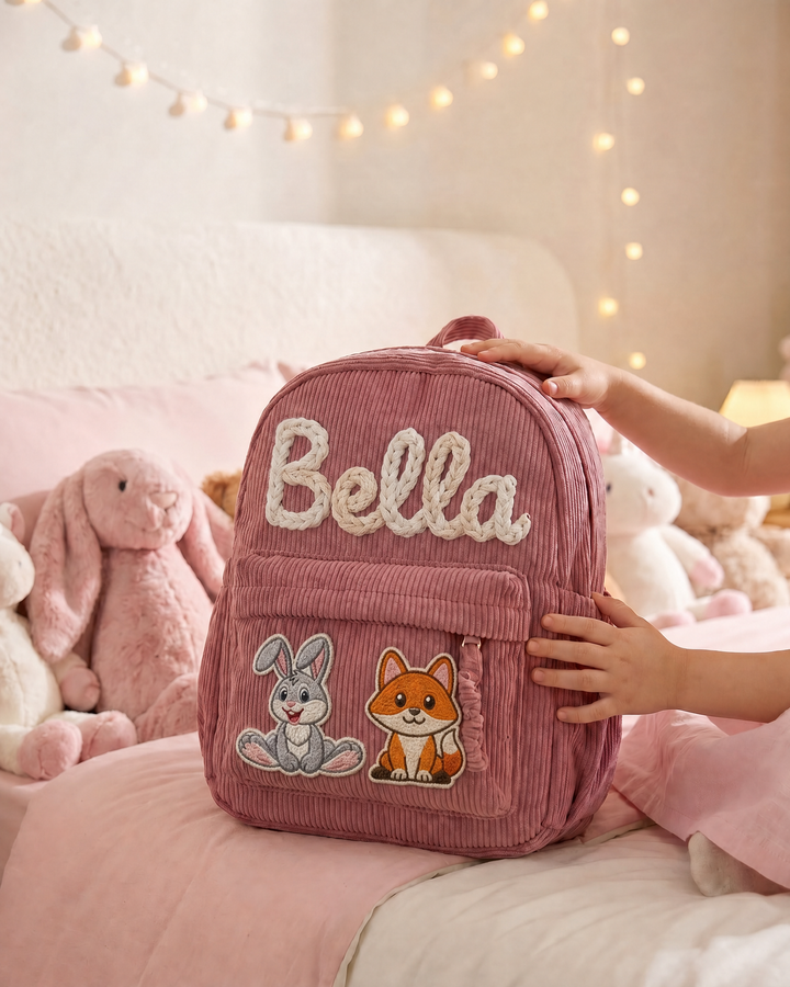 Animal Corduroy Backpack