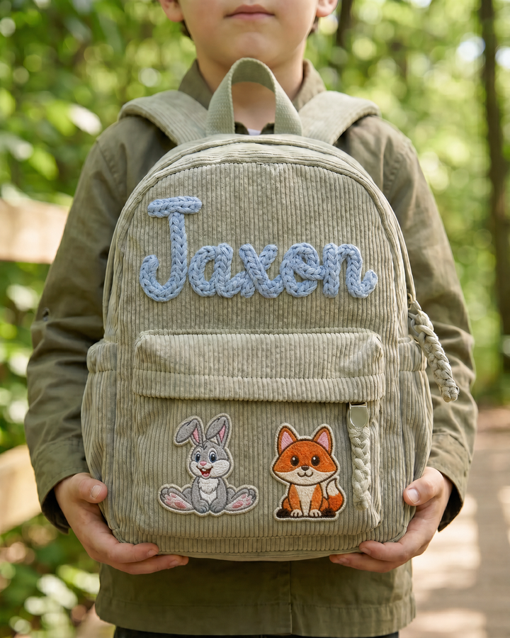 Animal Corduroy Backpack
