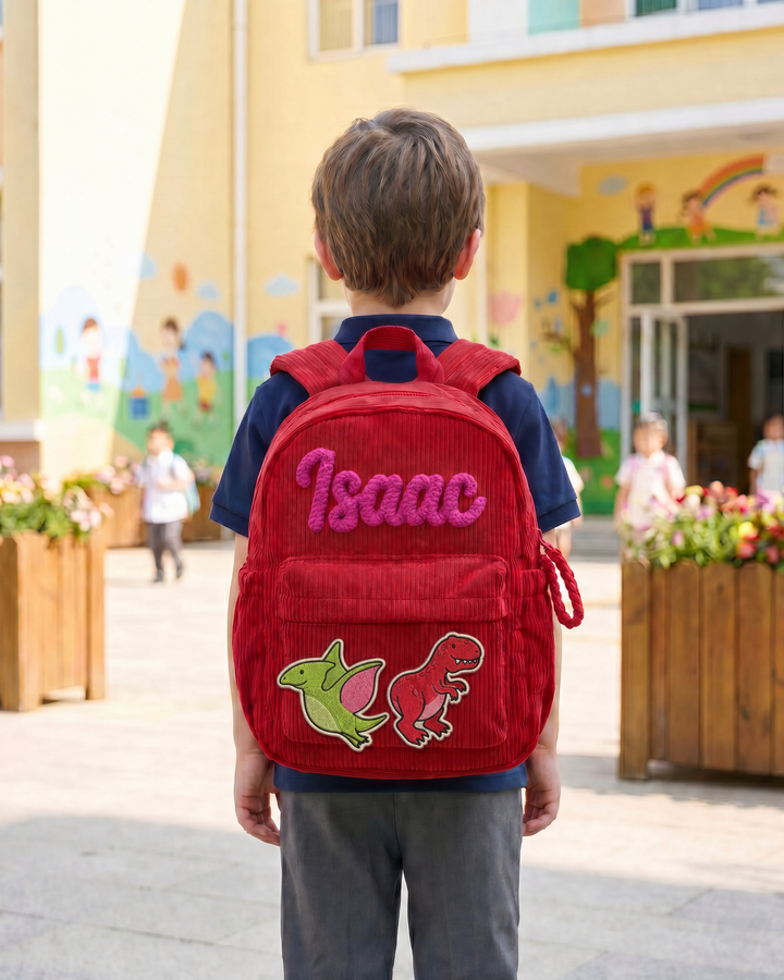 Dinosaur Corduroy Backpack