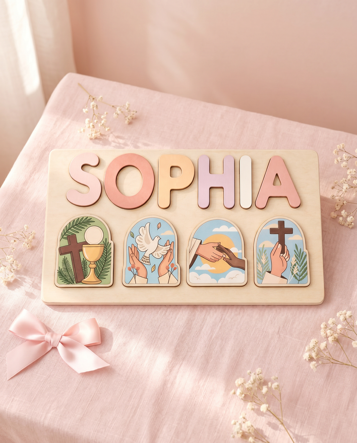 Personalized Jesus & Faith Wooden Puzzle