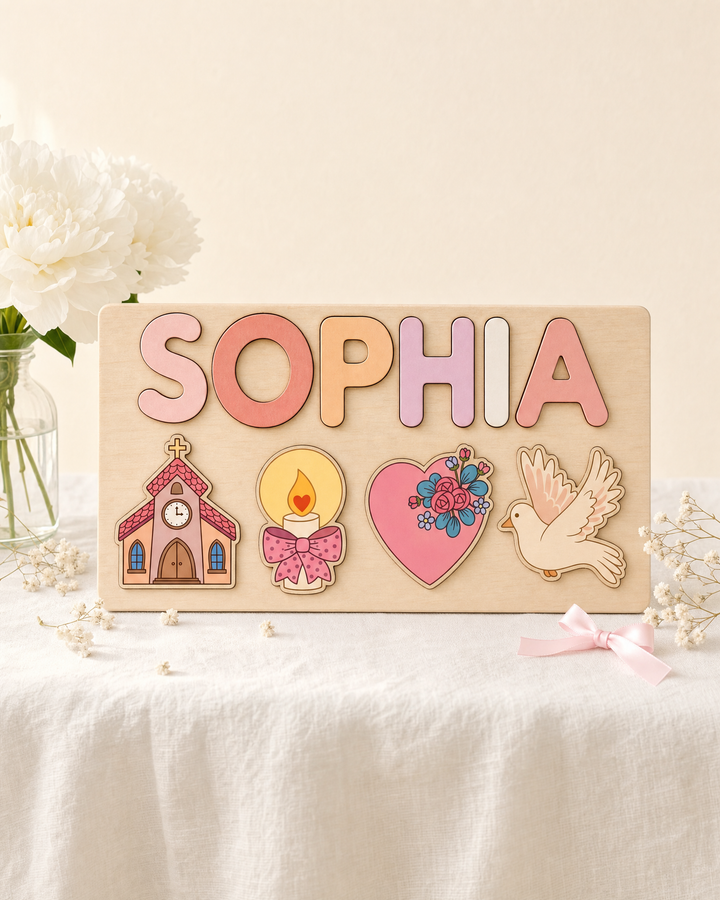 Personalized Christian Faith Wooden Puzzle