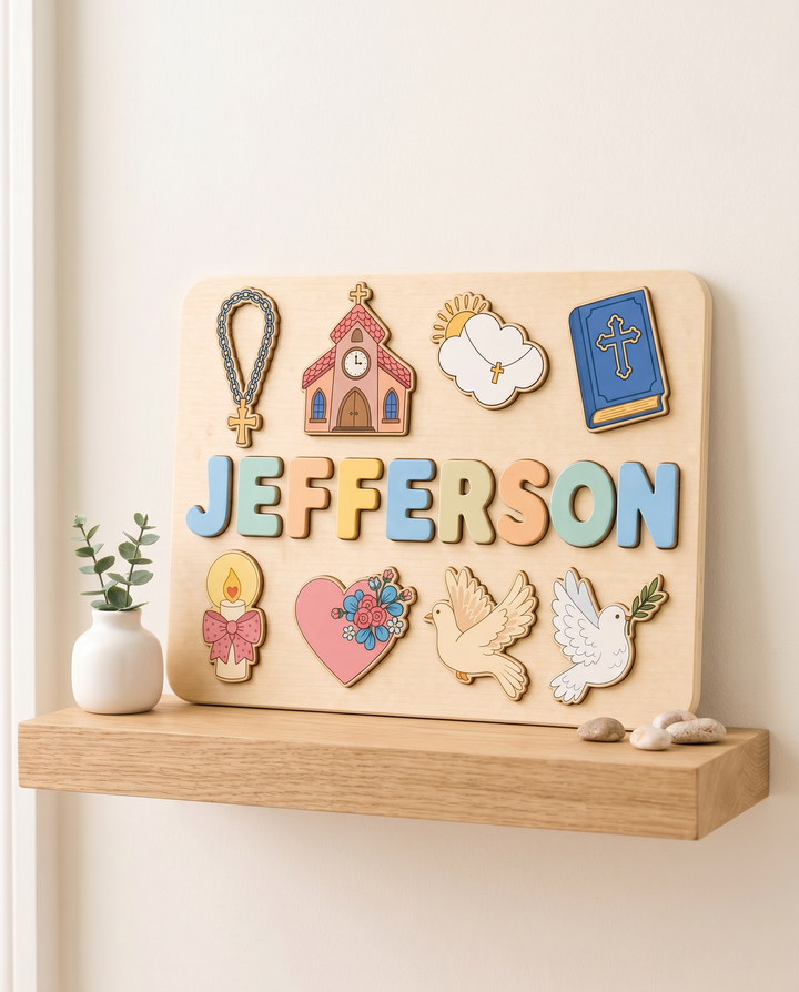 Personalized Christian Faith Wooden Puzzle