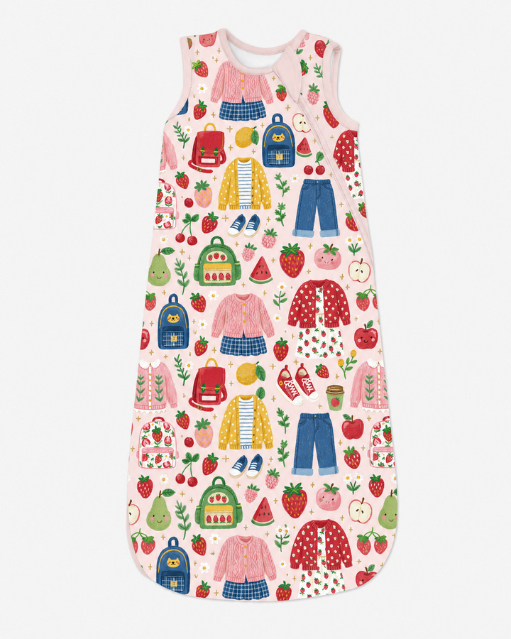 Strawberry School Style Bamboo Sleep Bag