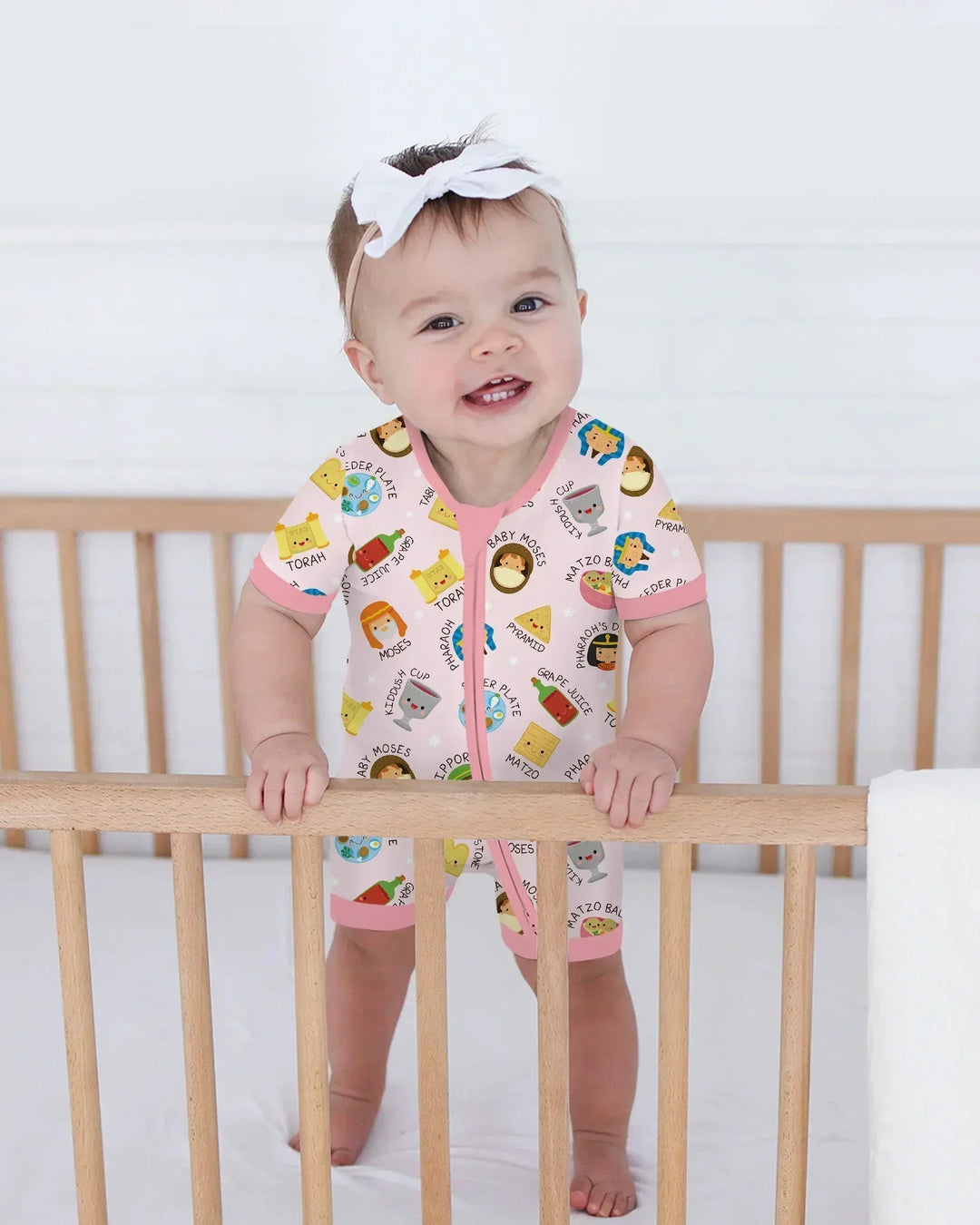 Cute Passover Characters Bamboo Shorty Zippy