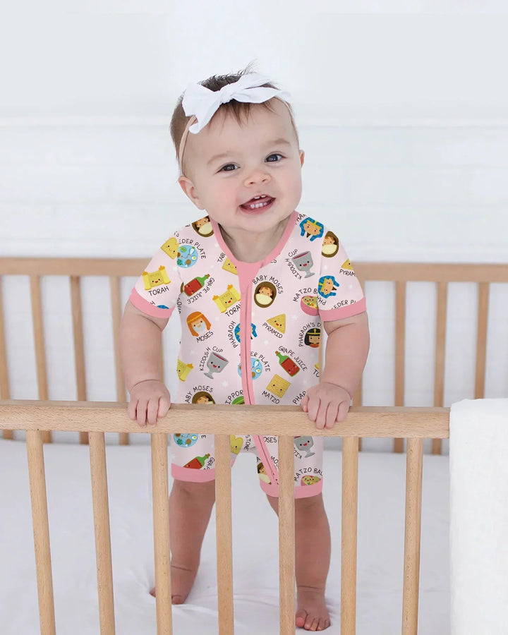 Cute Passover Characters Bamboo Shorty Zippy