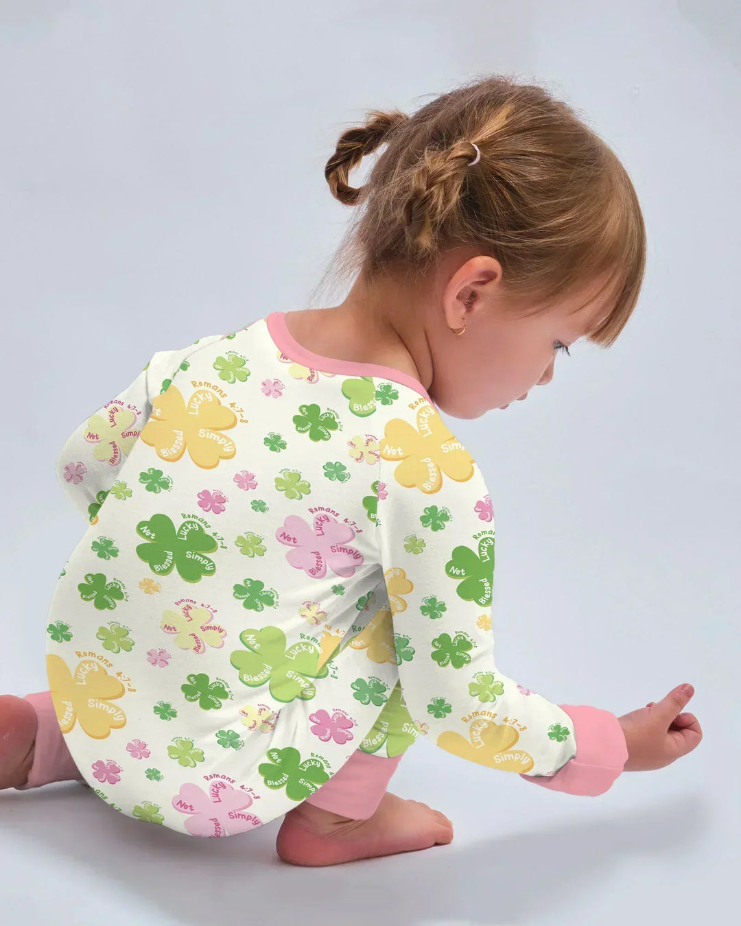 Shamrocks Print St. Patrick's Day Bamboo Convertible Zippy