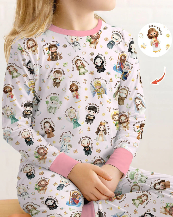 Little Saints Bamboo Two Piece Long Sleeve Pajama Set