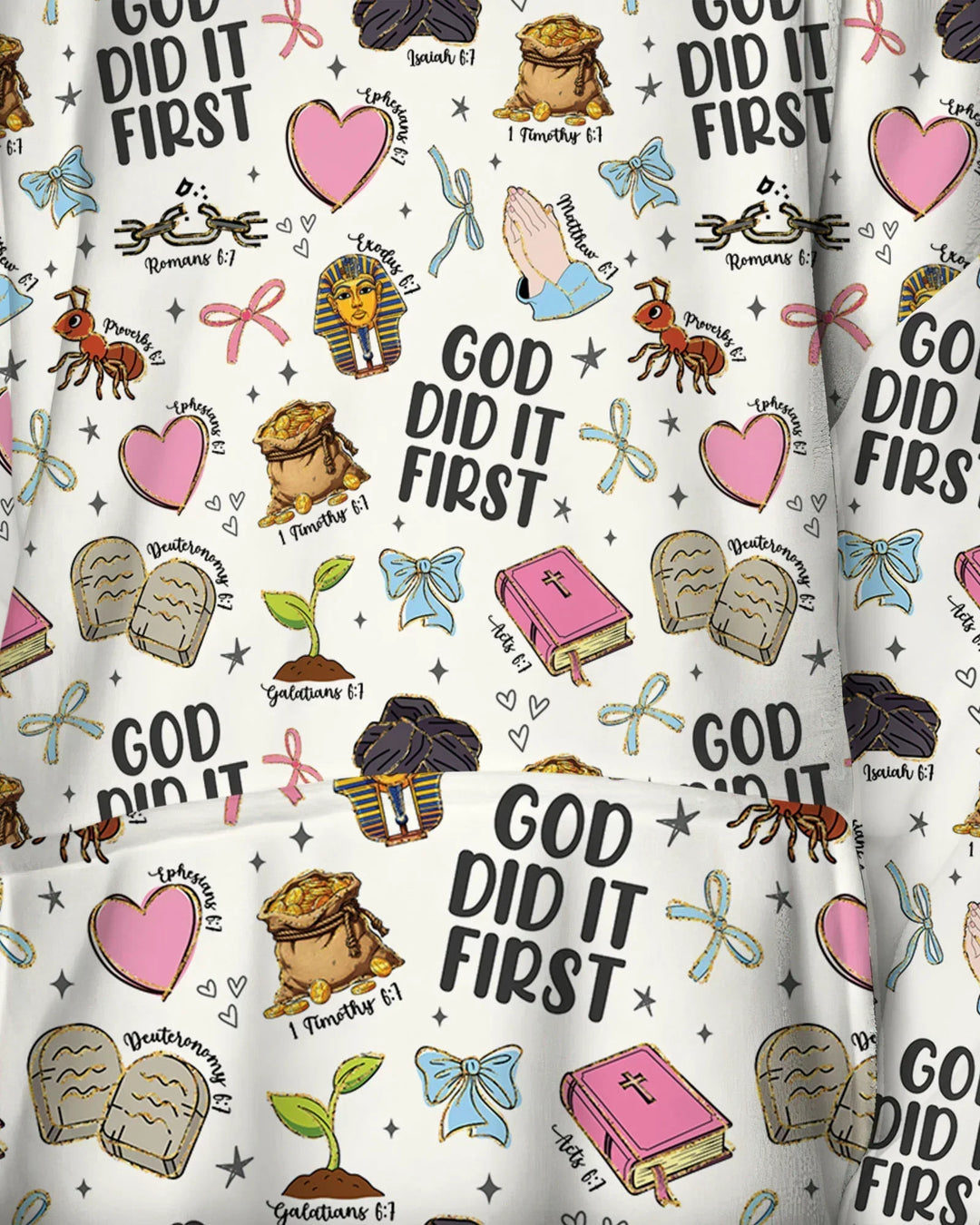 God Did It First Wearable Bamboo Blanket Hoodie