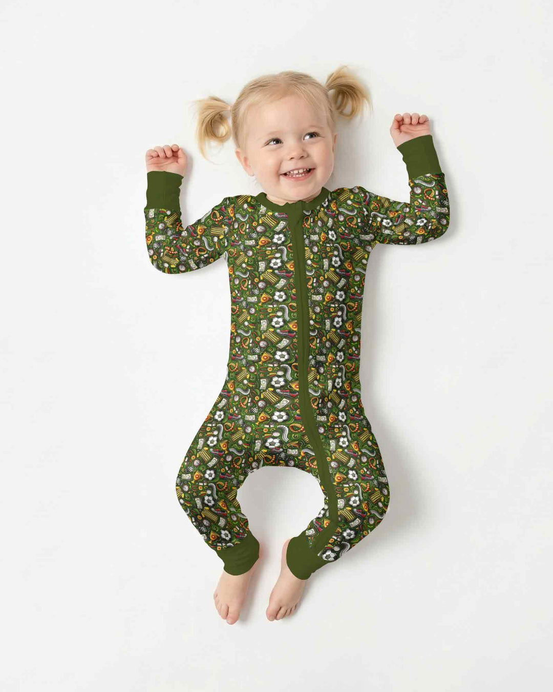 Green Soccer All-Star Bamboo Convertible Zippy
