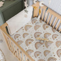 Back Lives Matter Rainbow Bamboo Fitted Crib Sheet