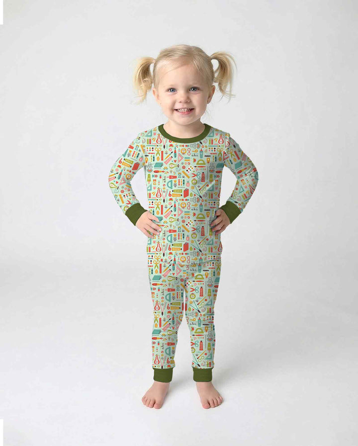 Creative Classroom Bamboo Two Piece Long Sleeve Pajama Set