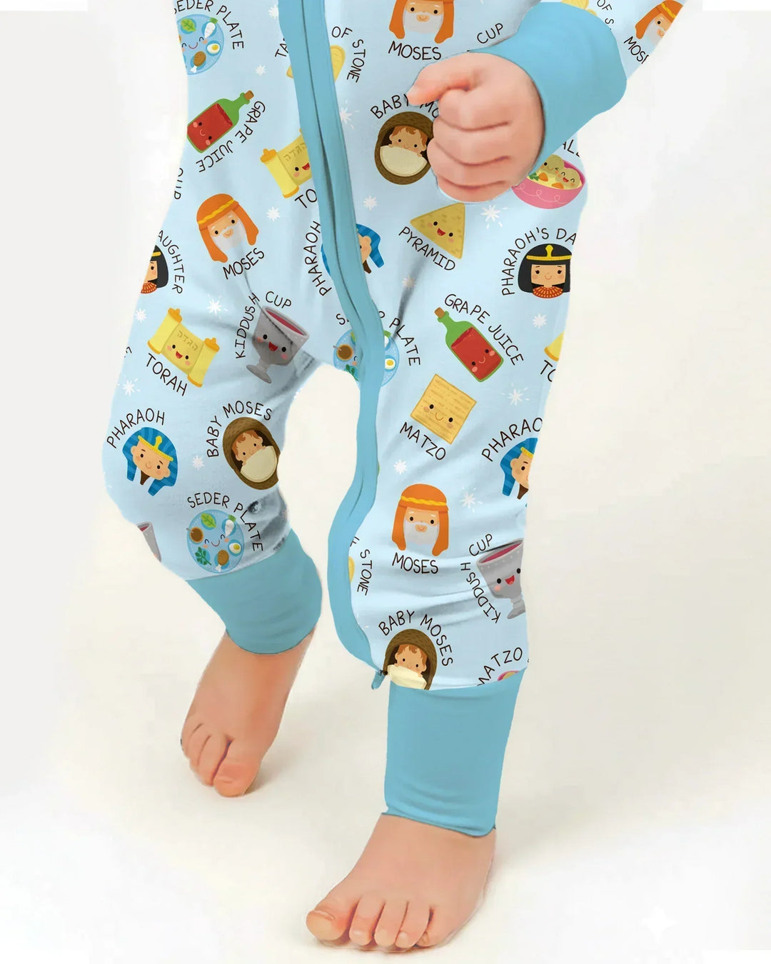 Cute Passover Characters Bamboo Convertible Zippy
