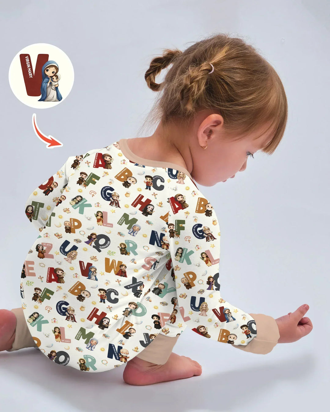 Catholic Saint ABCs Bamboo Convertible Zippy