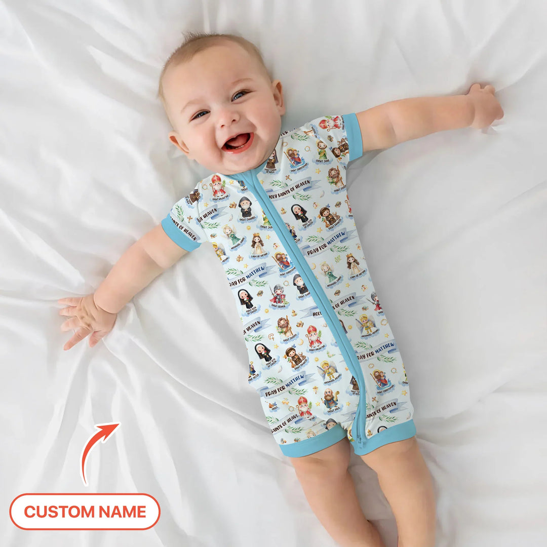 Holy Saints of Heaven Custom Name Bamboo Shorty Zippy