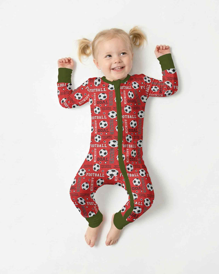 Red Soccer Ball Bamboo Convertible Zippy