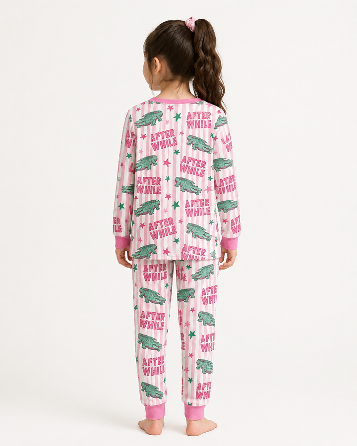 Later Gator After A While Bamboo Two Piece Long Sleeve Pajama Set