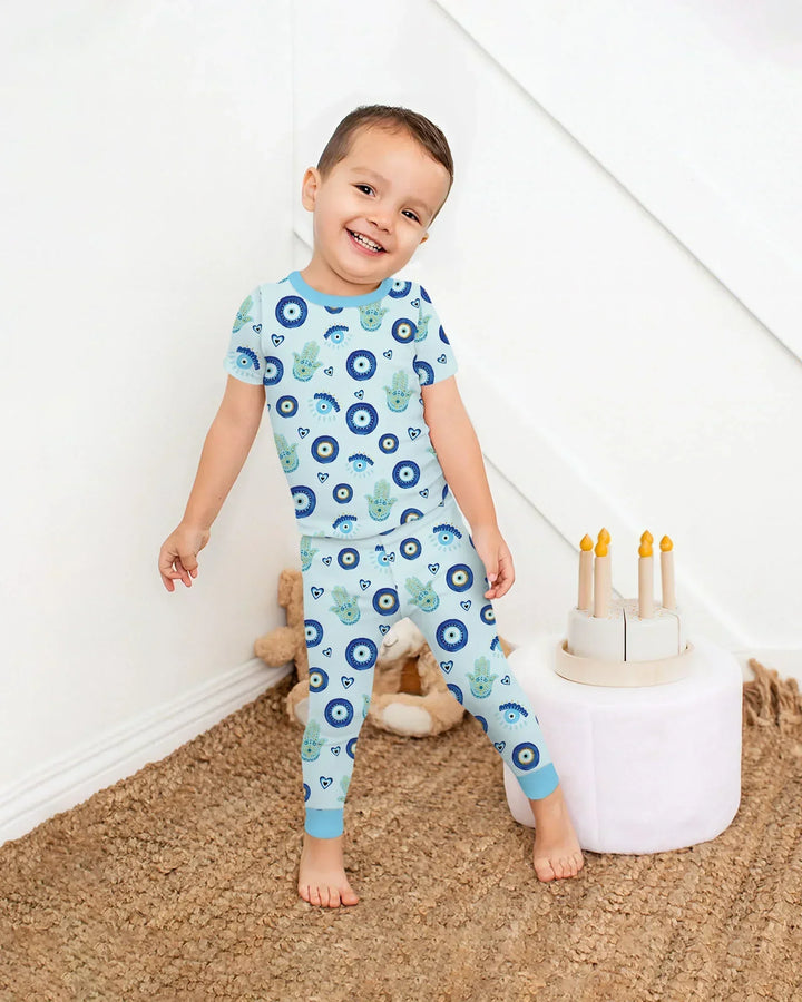 Mini Mystic Family Matching Bamboo Two Piece Short Sleeve Pajama Set