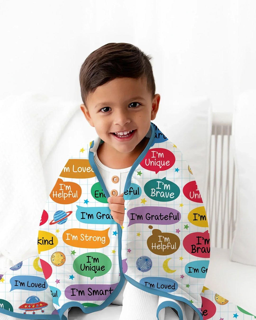 Personalized I'm Kind I'm Brave Bamboo Blanket