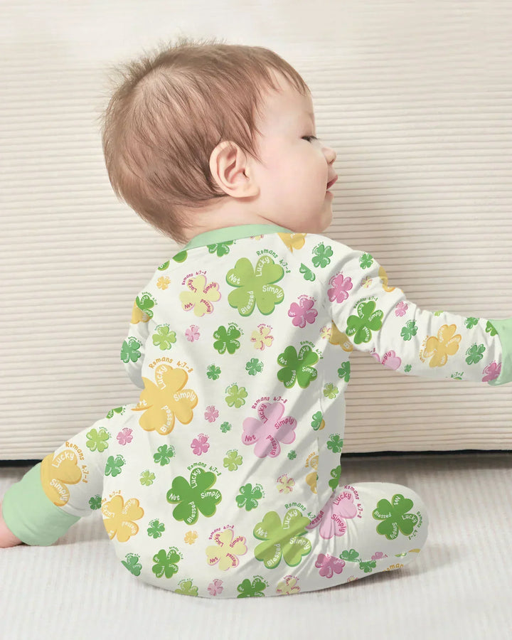 Shamrocks Print St. Patrick's Day Bamboo Convertible Zippy