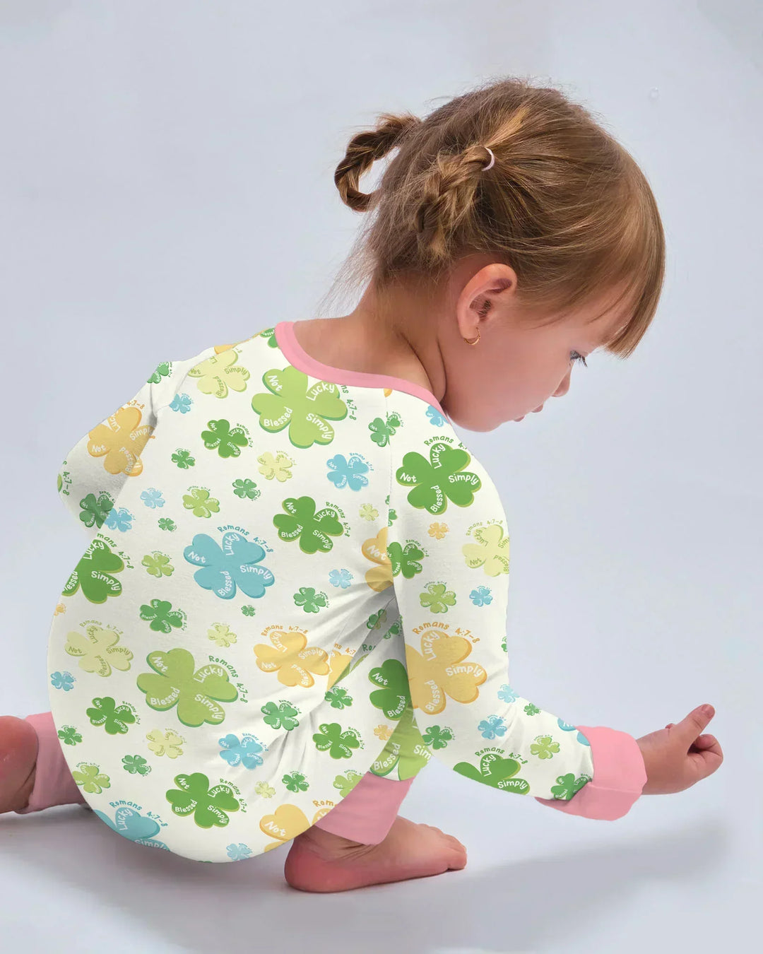 Shamrocks Print St. Patrick's Day Bamboo Convertible Zippy
