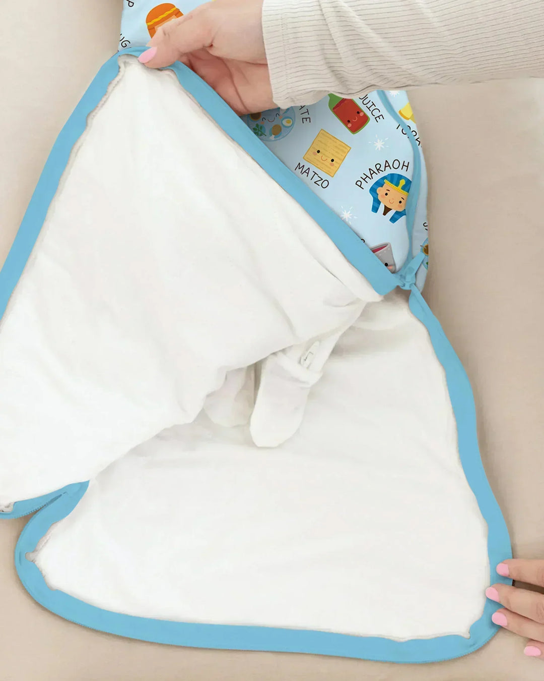 Cute Passover Characters Bamboo Sleep Bag