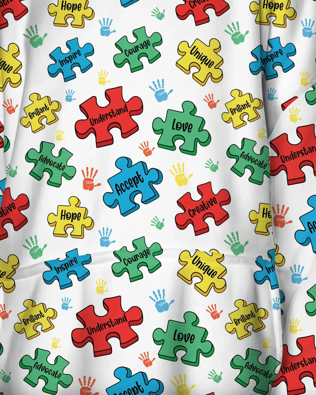 Puzzle You Are Wearable Bamboo Blanket Hoodie