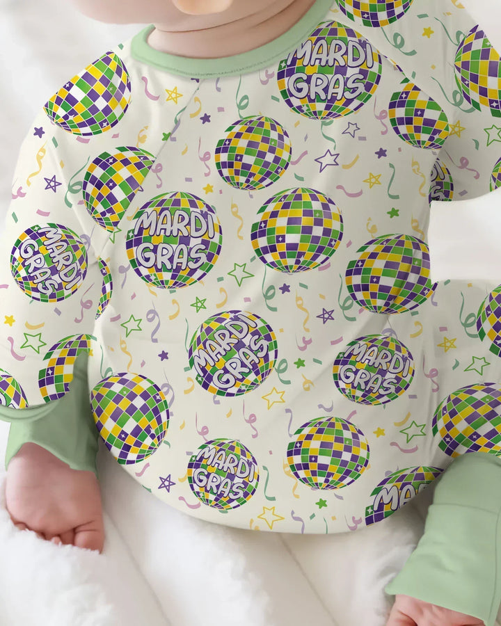 Mardi Gras Disco Ball Bamboo Convertible Zippy