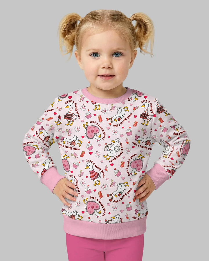 Valentine Silly Goose Bamboo Crewneck Sweatshirt