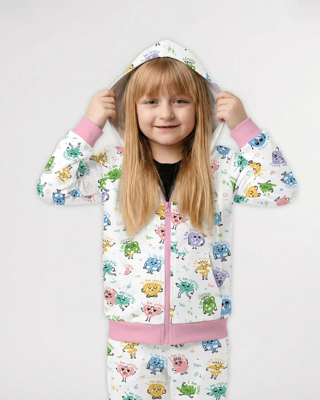 Positive Affirmations Bamboo Zip Hoodie