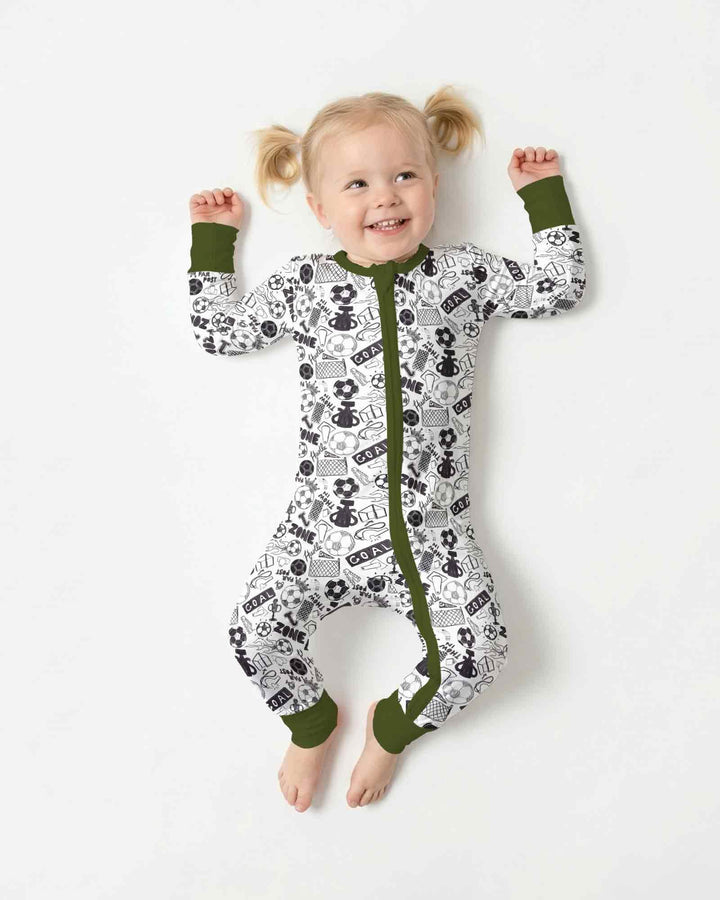 Soccer Doodle Bamboo Convertible Zippy