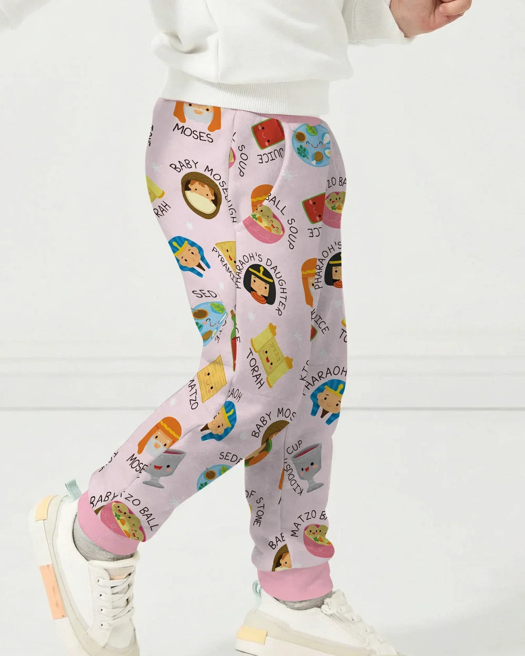 Cute Passover Characters Bamboo Jogger