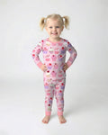 Valentine Emotional Cupcakes Bamboo Two Piece Long Sleeve Pajama Set
