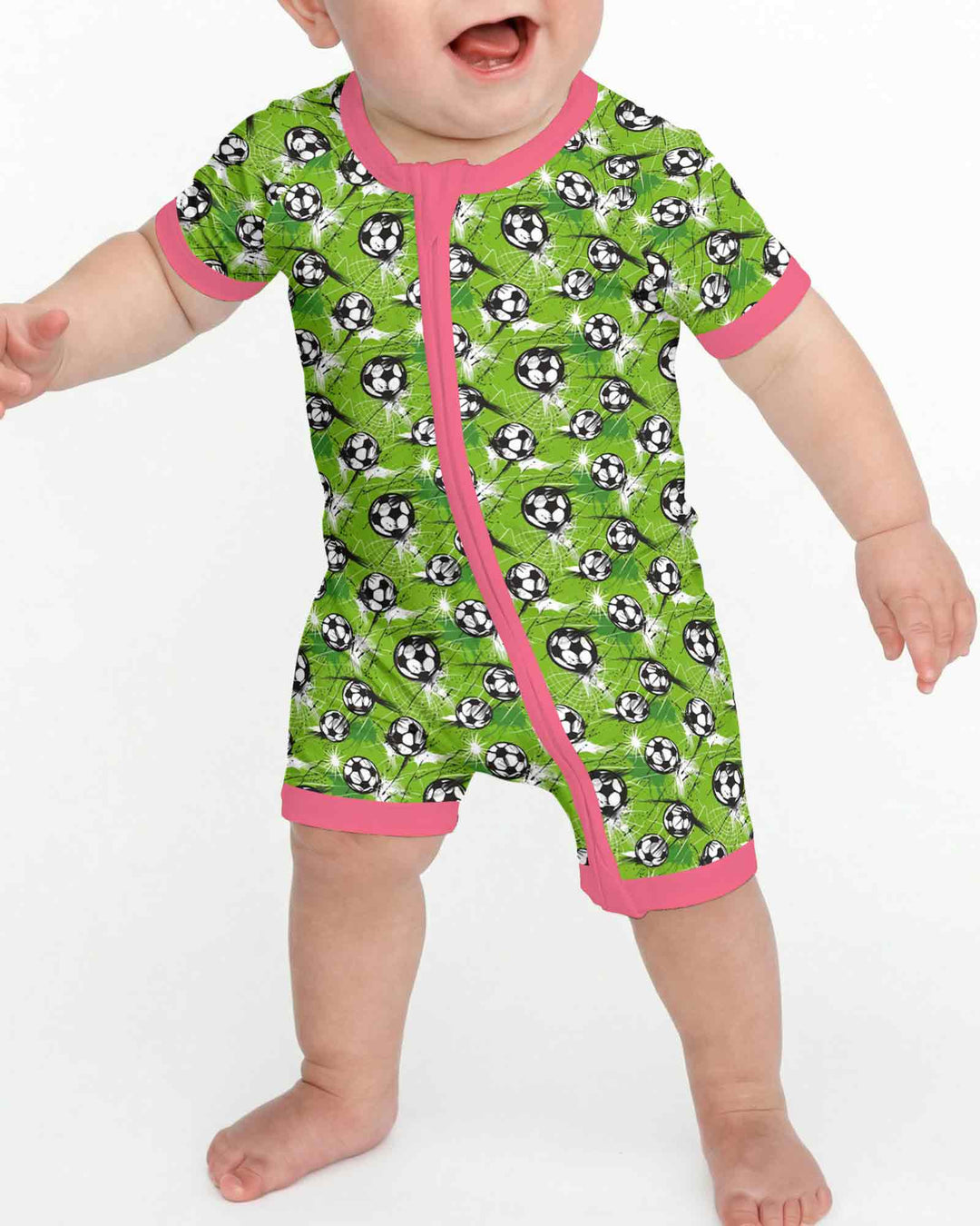 Green Soccer Energy Bamboo Shorty Zippy
