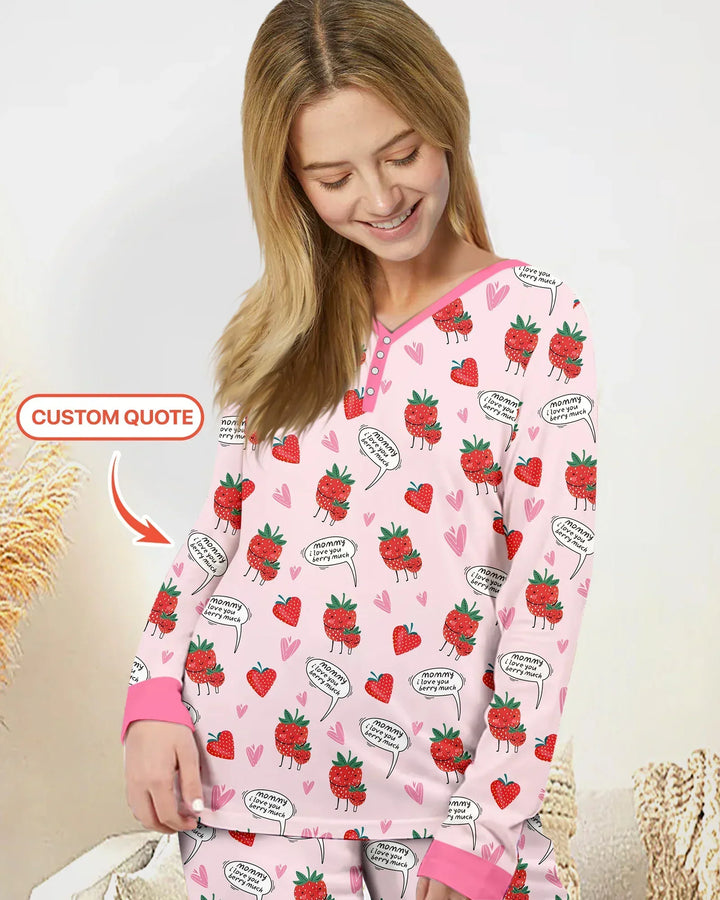I love you berry much Bamboo Women Pajama Set